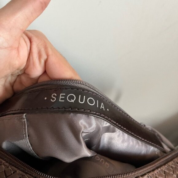 Sequoia Vegan Leather intrecciato Woven Handbag - Picture 6 of 7